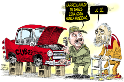 ARREGLANDO A CUBA  by Daryl Cagle