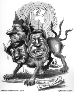 CERBERUS AT THE UN by Taylor Jones