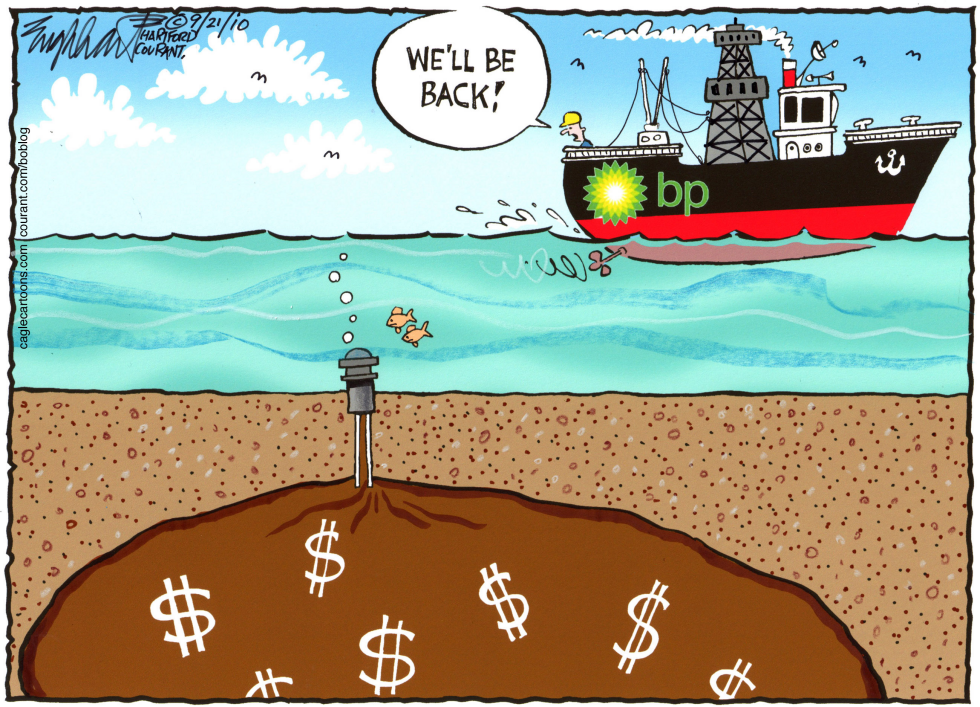  BP OIL SPILL IS OVER by Bob Englehart