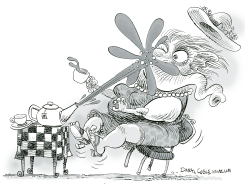 EL PARTIDO DEL TE Y LOS REPUBLICANOS by Daryl Cagle