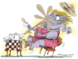 EL PARTIDO DEL TE Y LOS REPUBLICANOS  by Daryl Cagle