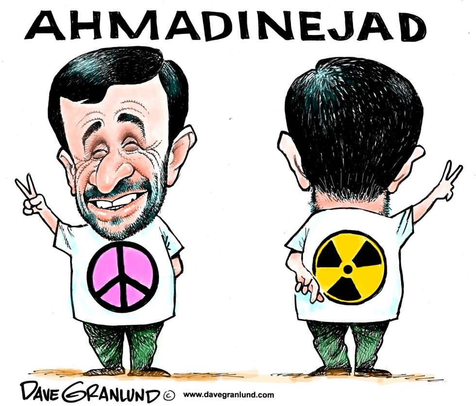  TWO SIDES OF AHMADINEJAD by Dave Granlund