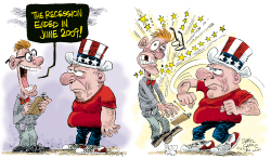 THE RECESSION ENDED LAST YEAR by Daryl Cagle