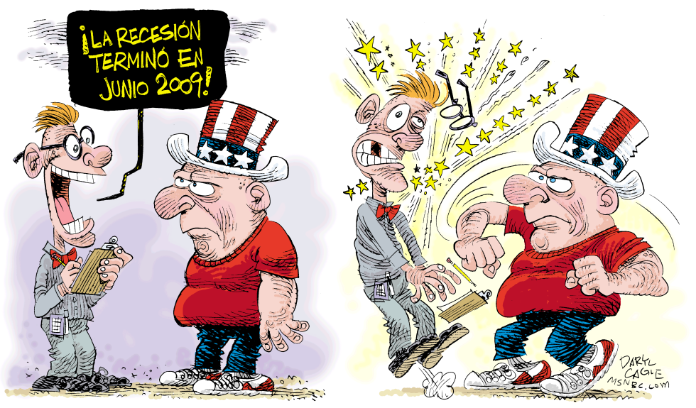  LA RECESION TERMINO EL AñO PASADO  by Daryl Cagle