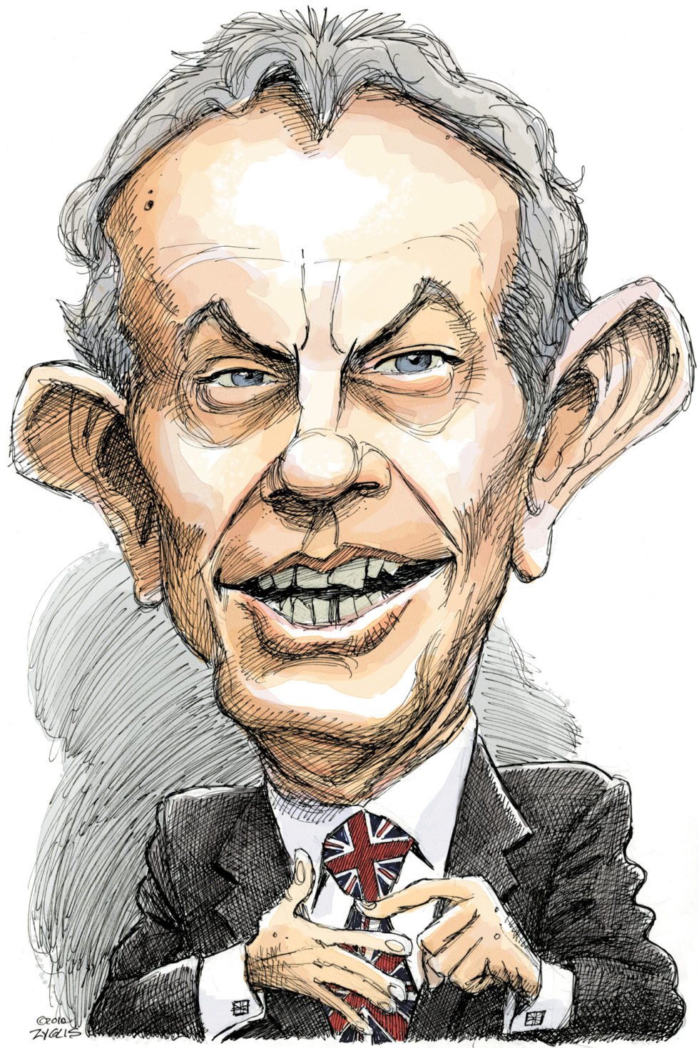  CARICATURE TONY BLAIR -  by Adam Zyglis