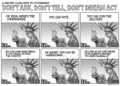 DONT ASK DONT TELL DONT DREAM ACT by RJ Matson