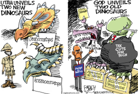 DINOSAURS ON PARADE  by Pat Bagley