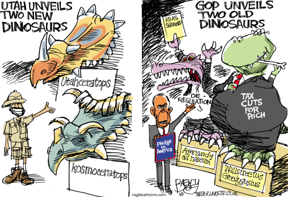  DINOSAURS ON PARADE  by Pat Bagley