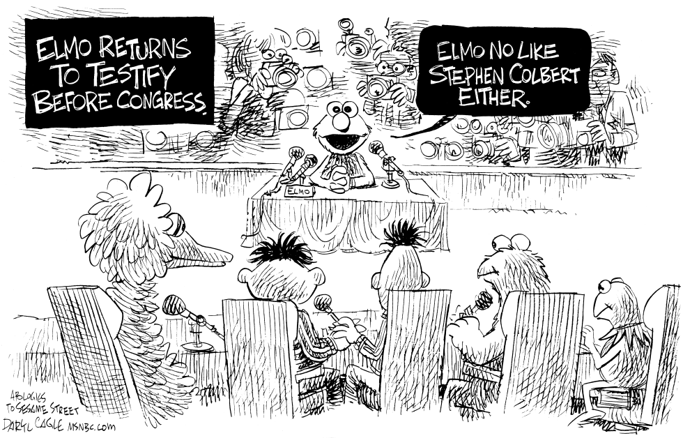  ELMO IN CONGRESS by Daryl Cagle