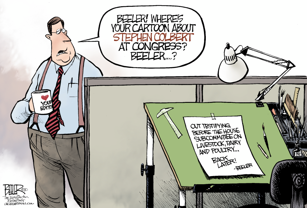  COLBERT AT CONGRESS by Nate Beeler