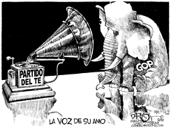 A QUIEN ESCUCHA EL GOP by John Darkow