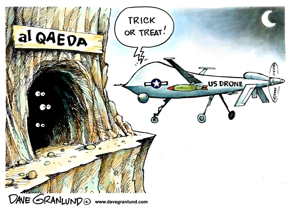  US DRONES AND AL QAEDA by Dave Granlund