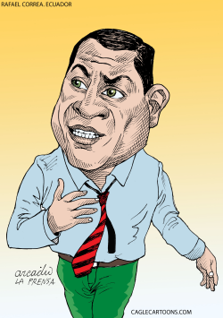 PRES RAFAEL CORREA ECUADOR by Arcadio Esquivel