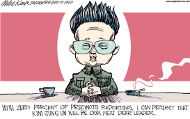 NORTH KOREAN SUCCESSION by Mike Keefe