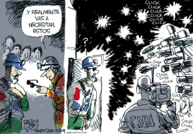 RESCATE DE MINEROS CHILENOS  by Pat Bagley