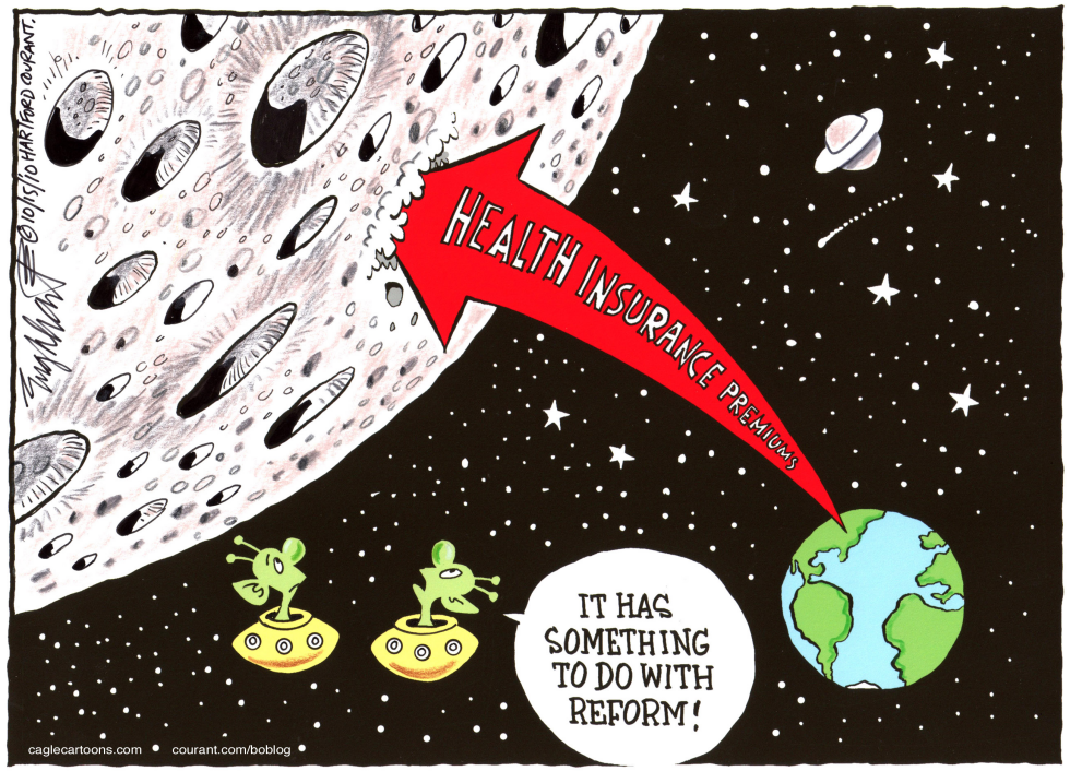  RISING HEALTH INSURANCE PREMIUMS by Bob Englehart