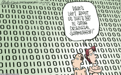 DATABASE by Mike Keefe