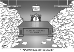 SLOPPY MORTGAGE FORECLOSURE PAPERWORK by RJ Matson