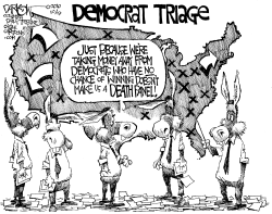 DEMOCRAT TRIAGE by John Darkow