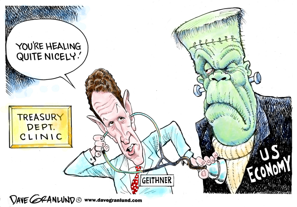  GEITHNER AND ECONOMIC HEALING by Dave Granlund