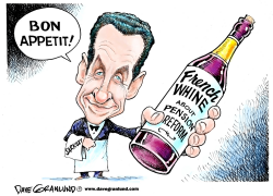 SARKOZY AND FRENCH PENSION REFORM by Dave Granlund