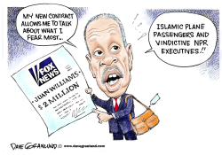 NPR FIRES JUAN WILLIAMS by Dave Granlund