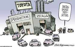 TOYOTA PROACTIVE RECALLS by Mike Keefe