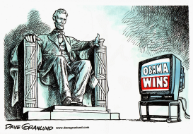 OBAMA WINS by Dave Granlund