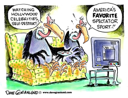 SELF-DESTRUCTING CELEBRITIES by Dave Granlund