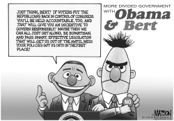 MORE DIVIDED GOVERNMENT WITH OBAMA & BERT by RJ Matson