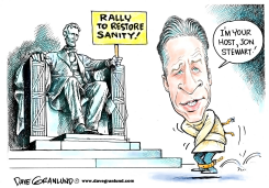 RALLY TO RESTORE SANITY by Dave Granlund