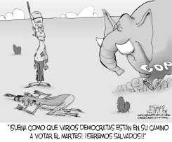 EL GOP ESTA LLEGANDO by Pat Bagley