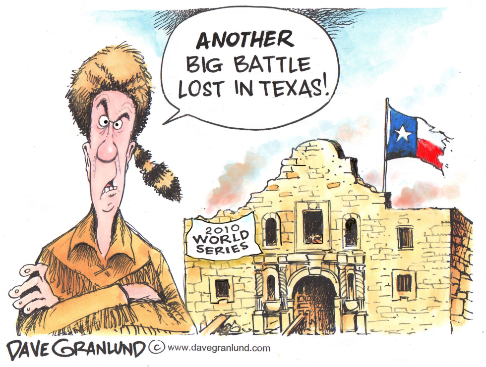  TEXAS LOSES WORLD SERIES by Dave Granlund