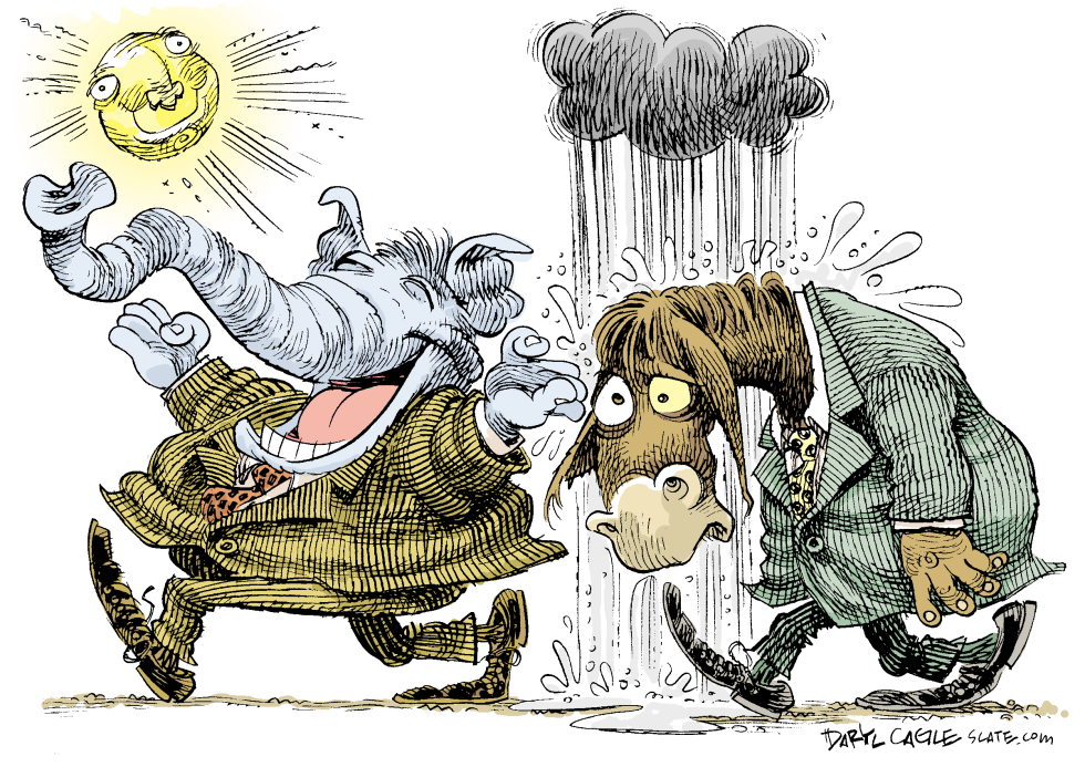  GOP REGOCIJADO DEMOCRATA CONDENADO  by Daryl Cagle