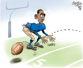 OBAMA DROPS THE BALL by Patrick Corrigan