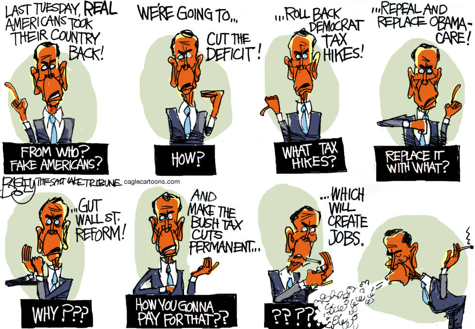  BOEHNER BLOWS SMOKE by Pat Bagley