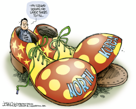 KIM JONG-ILS BIG SHOES by John Cole