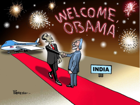 OBAMA IN INDIA by Paresh Nath