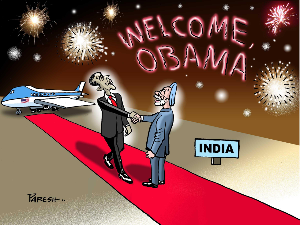  OBAMA IN INDIA by Paresh Nath