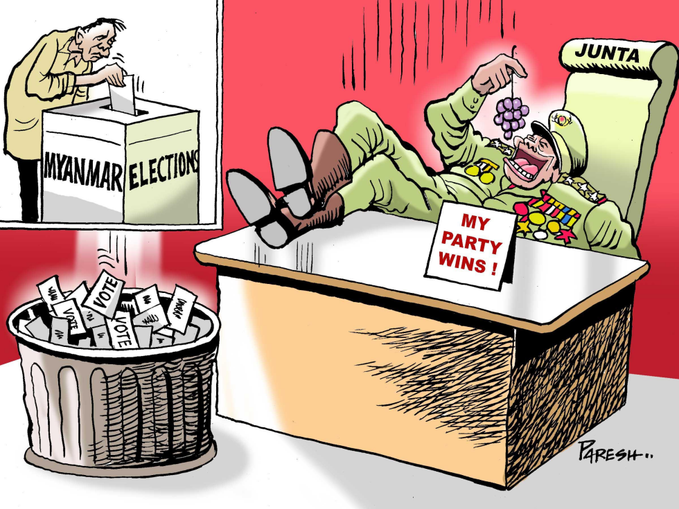  MYANMAR POLLS by Paresh Nath