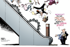 LOCAL DC - METRO ESCALATORS by Nate Beeler