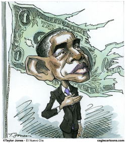 OBAMA AND THE ALMIGHTY DOLLAR  by Taylor Jones