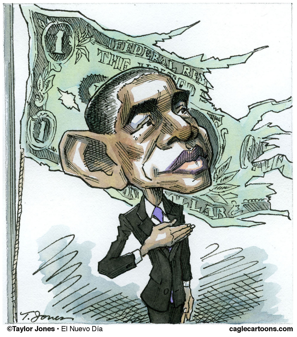  OBAMA AND THE ALMIGHTY DOLLAR  by Taylor Jones