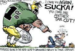 THE RICH GET GOING by Pat Bagley