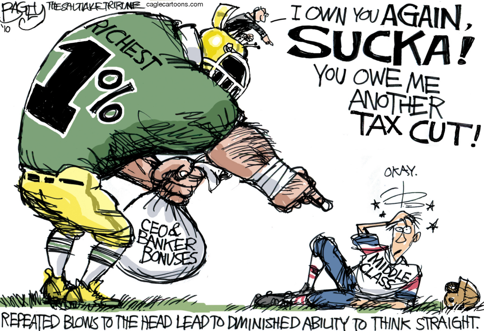  THE RICH GET GOING by Pat Bagley