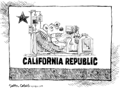 CALIFORNIA IS SICK by Daryl Cagle