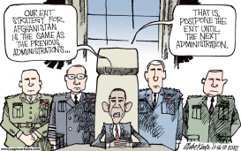 AFGHAN EXIT STRATEGY by Mike Keefe