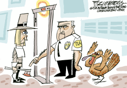 TURKEY SECURITY  by David Fitzsimmons