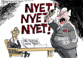 THE PARTY OF NYET  by Pat Bagley