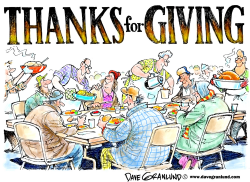 THANKS FOR GIVING by Dave Granlund